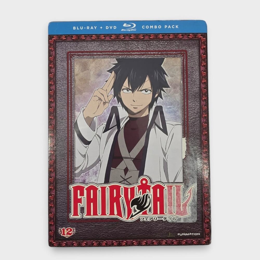 Fairy Tail Anime Blu Ray DVD Combo Pack Part 12 With Cover Slip Episodes 132-142
